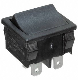 RA412C1100, Rocker Switches 16A 125VAC 4.8mm Tab Off-On 2 Pole