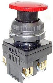 КЕ-201 У2 исп.2, красный, 1з+1р, гриб с фиксацией, IP54, 10А, 660В, выключатель кнопочный (ЭТ) КЕ-201 У2 исп.2, красный, 1з+1р, гриб с фиксацией, IP54, 10А, 660В, выключатель кнопочный (ЭТ)