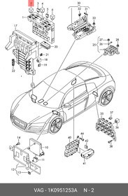 1K0951253A, Реле VOLKSWAGEN