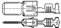 964308-1 (Loose Piece), Automotive Connectors FLACHSTECKER2 8X0 8