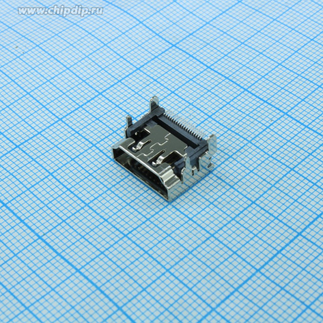 HDMI-19R (DS1114-BN0), Розетка 19pin на плату (SMD) (OBSOLETE)