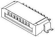 52793-0870, FFC &amp; FPC Connectors 1.0 FFC Non ZIF HsgA ssySMT 8CktEmbsTpPkg