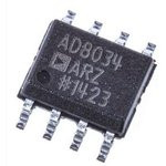 AD8034ARZ, 2х канальный, высокоскоростной, экономичн. ОУ с полевыми транзисторами на входе, 5:24В, 3