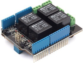 Relay Shield v3.0, Arduino-совместимая плата с 4-мя реле Relay Shield v3.0, Arduino-совместимая плата с 4-мя реле