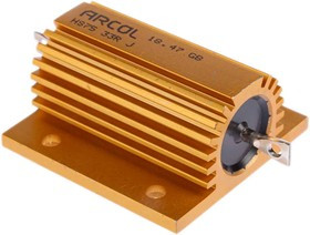 HS75 33R J, 33 75W Wire Wound Chassis Mount Resistor HS75 33R J ±5%