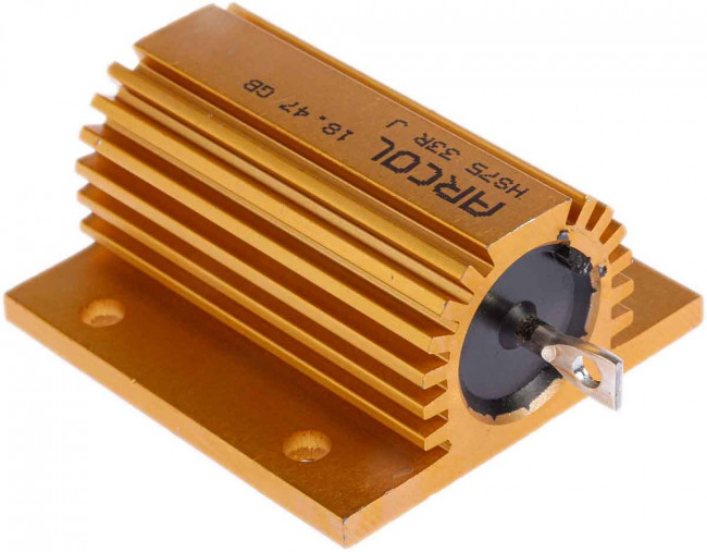 HS75 33R J, 33 75W Wire Wound Chassis Mount Resistor HS75 33R J ±5%