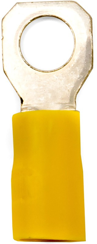 Наконечник кольцевой изолированный 2.5-6кв.мм отв. d6.2мм желт. (уп.50шт) DKC 2C6P