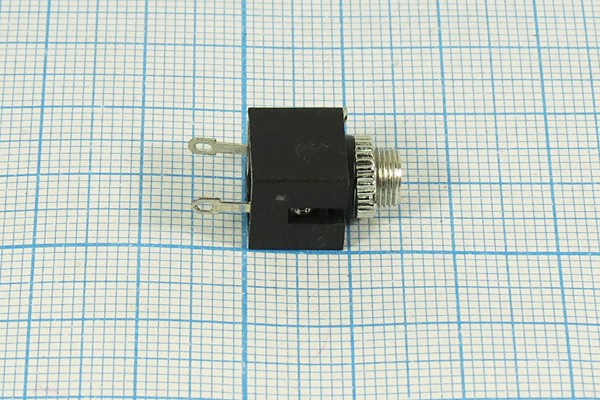 Розетка 3.5 моно, контакты 3C, на блок М5, EY-502C, ON-OFF