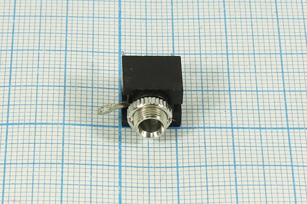 Розетка 3.5 моно, контакты 3C, на блок М5, EY-502C, ON-OFF