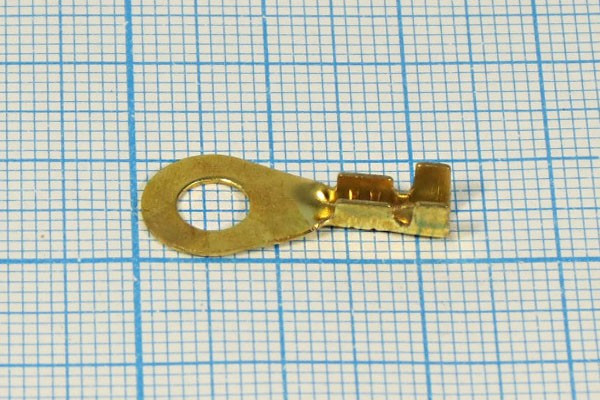 Клемма"O" d 5.2мм, под провод 0,5-0,8S, латунь, DJ431-5A; №14854 клемма"O" d 5,2\0,5\S0,5~0,8\ лат\\\DJ431-5A\