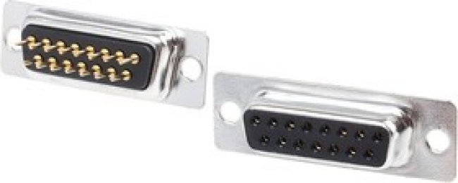 15 Way Through Hole D-sub Connector Socket, 2.77mm Pitch