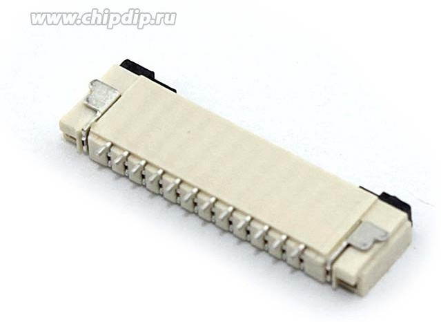 Разъем FPC Flip-Lock 1010-12RLGF 12 pin высота 1мм шаг 1мм