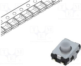 EVQ-P2D02Q, Tactile Switches Light Touch Switch 4.7x3.5mm SMD midd