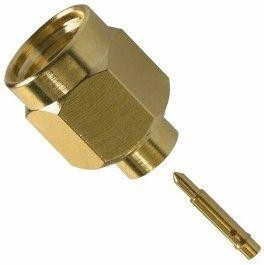 132102-10, RF Connectors / Coaxial Connectors SMA PLUG .141-W/ LARGE CONT