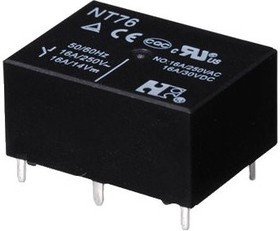NT76-C-S-DC5V-0.45W, Реле силовое, 16А одна контактная группа-два направления катушка 5В 0.45Вт NT76-C-S-DC5V-0.45W, Реле силовое, 16А одна контактная группа-два направления катушка 5В 0.45Вт