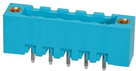 TBP01R2W-508-05BE, Pluggable Terminal Blocks Terminal block, pluggable, w screw lock, 5.08, receptical, 5 pole, blue