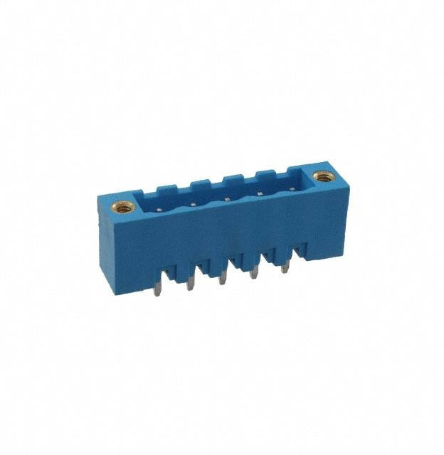 TBP01R2W-508-05BE, Pluggable Terminal Blocks Terminal block, pluggable, w screw lock, 5.08, receptical, 5 pole, blue
