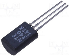 NTE340, Транзистор: NPN, биполярный, 35В, 0,5А, 0,6Вт, TO92