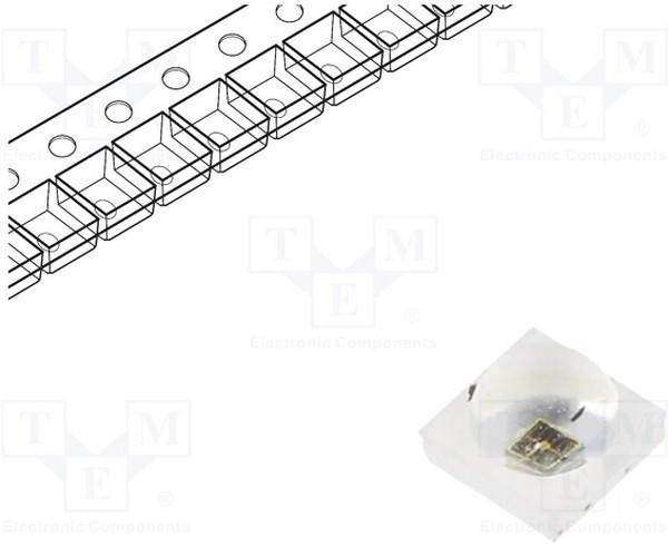 RE30AX-IRX-FS, ИК-передатчик, 830-850нм, прозрачная, P опт: 224-450мВт, 120°, SMD