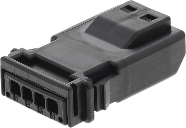 MX19004P51, Automotive Connectors 4P Pin Housing Black 2 way connector