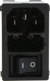 KMF1.1191.11, Разъем: питания AC, гнездо, "папа", 10А, 250ВAC, IEC 60320, 0,4мГн