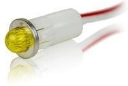 1091M7-12V, LED Panel Mount Indicators YELLOW DIFFUSED 1/2" MOUNTING HOLE