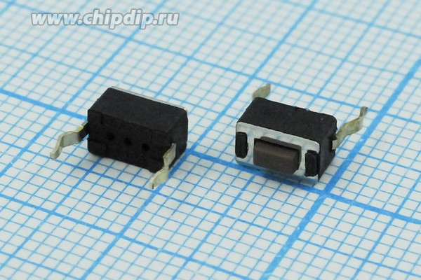 Тактовая кнопка, 6.0x 3.5x 4.3, алгоритм работы NO, контакты 2PF, SKHLABA010