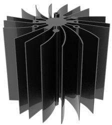 SA003-14004Y, Heat Sink LED 99x80mm Black Anodised