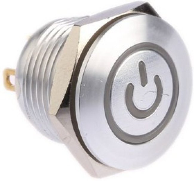 AV1610P712R04, Pushbutton Switches AV16 SPM 0.4VA P OWER LED BLUE 12V
