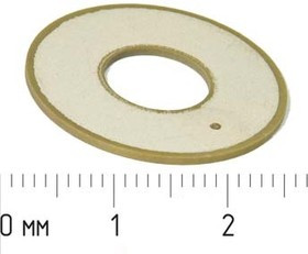 Ультразвуковое кольцо излучатель из пьезокерамики 25xd10x1мм, 57кГц; пэу 25xd10x1\кольцо\ 57кГц\\ЦТС