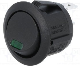 WIP12LED/G, Переключатель ROCKER; SPST; Пол: 2; ON-OFF; 10A/25 WIP12LED/G, Переключатель ROCKER; SPST; Пол: 2; ON-OFF; 10A/25