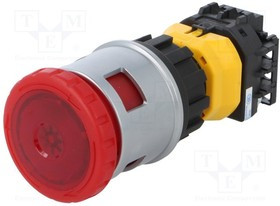 XN4E-LL401Q4MR, Переключатель выключатель безопасности, 2, NC, 30мм, красный