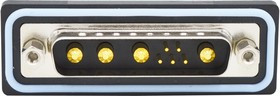 CDFV9W4113L211, Комбинированный разъем D Sub, IP67, NANOOK Series, DB-9W4, Штекер, 9 контакт(-ов)