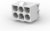350711-4, Pin &amp; Socket Connectors HDR PIN 2X03C VRT V0