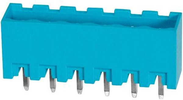 TBP01R2-508-06BE, Pluggable Terminal Blocks Terminal block, pluggable, 5.08, receptical, 6 pole, blue