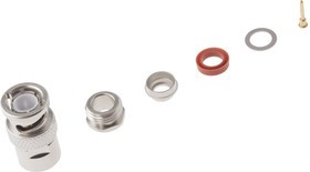 R142016000, Plug Cable Mount BNC Connector, 75, Clamp Termination, Straight Body R142016000, Plug Cable Mount BNC Connector, 75, Clamp Termination, Straight Body
