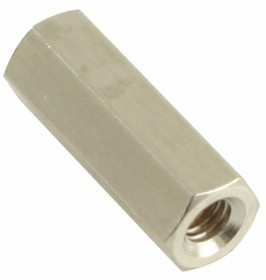 R30-1001402, Standoff Hex F/F M3 X 0.5-THD 5mm-A/F Brass Nickel