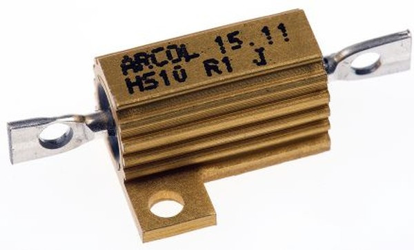 HS10 R1 J, 100m 10W Wire Wound Chassis Mount Resistor HS10 R1 J ±5%