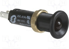 XVLA144, Индикат.лампа: LED; плоский; 48ВDC; Отв: O8мм; IP40; пластик