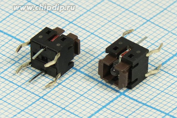 Тактовая кнопка, 6 x 6xh 7.0, алгоритм работы NO, IL2Взеленый, контакты 6P, SI-TLL62 Тактовая кнопка, 6 x 6xh 7.0, алгоритм работы NO, IL2Взеленый, контакты 6P, SI-TLL62