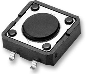 B3FS-4002P, Микропереключатель TACT, SPST-NO, Пол: 2, 0,05A/24ВDC, SMT, нет