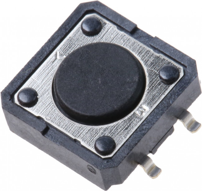 B3FS-4002P, Микропереключатель TACT, SPST-NO, Пол: 2, 0,05A/24ВDC, SMT, нет