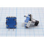 Датчик угла на 30 позиций с кнопочным выключателем, ширина 12мм, вал типа F, диаметром 6мм, энкодер;