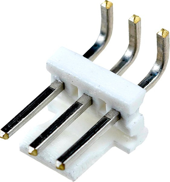 640389-3, 1x3P 1 3.96mm Male pin 3 Shrouded Push-Pull,P=3.96mm Wire To Board / Wire To Wire Connector