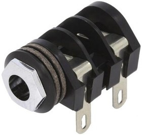 CL1282A, Гнездо, Jack 6,3мм, "мама", mono, Кол-во полюс: 2, угловой 90°