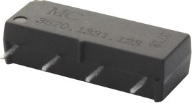 MC3570-1331-123, Герконовое реле, SPST-NO, 12 В DC, Сквозное Отверстие, 1 кОм, 500 мА MC3570-1331-123, Герконовое реле, SPST-NO, 12 В DC, Сквозное Отверстие, 1 кОм, 500 мА