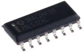 AM26LS32ACD, Микросхема: интерфейс, линейный приемник, 4,75-5,25ВDC, RS422, RS485, SMD