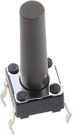 SKHHDJA010, Grey Stem Tactile Switch, SPST 50 mA @ 12 V dc 17mm Surface Mount SKHHDJA010, Grey Stem Tactile Switch, SPST 50 mA @ 12 V dc 17mm Surface Mount