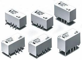G6S212DC, Реле электромагнитное, сигнальное, DPDT, Uобмотки 12VDC, 0,5A/125VAC, 140мВт