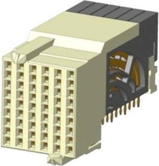 10155256-101LF, BACKPLANE CONN, RCPT, 54POS, 9ROW